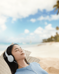 resting woman without dental anxiety and phobia